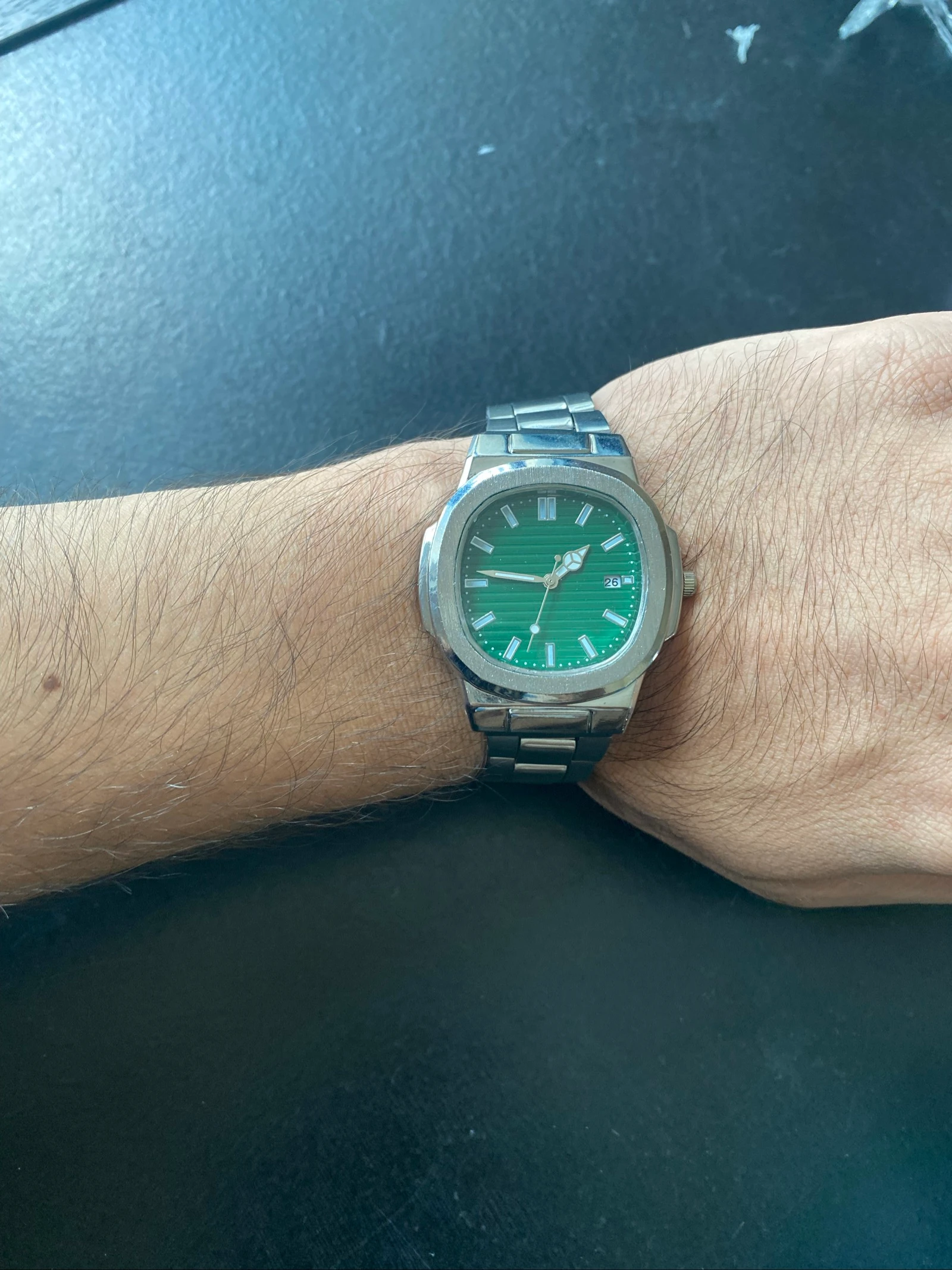 Montre unisexe verte - Métal - Neuve